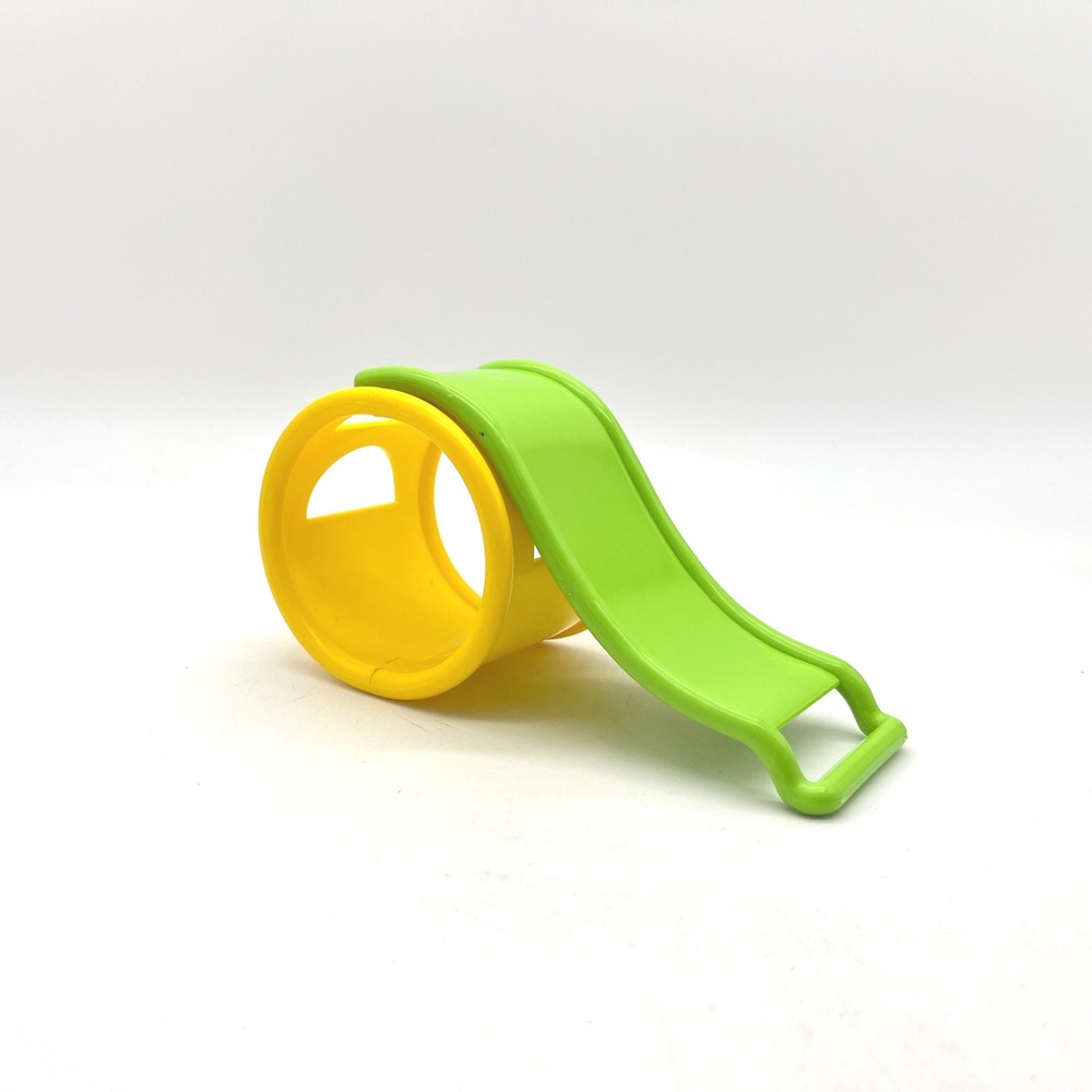 Ertl Playground Kids Vintage Green Slide and Yellow Tunnel Toy Accessory